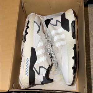 adidas White and Black stormtrooper sneakers